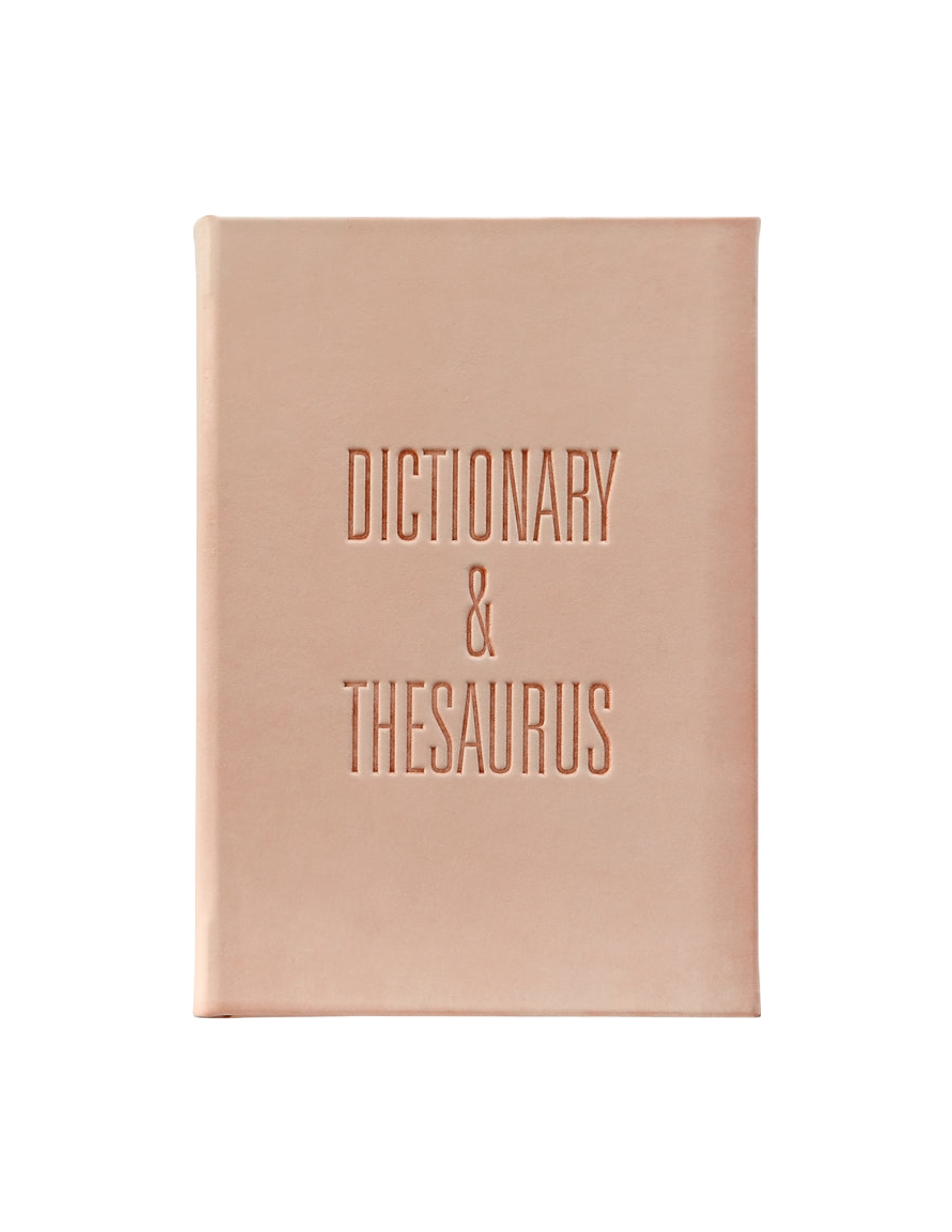Leather Edition Websters Dictionary Thesaurus - Natural