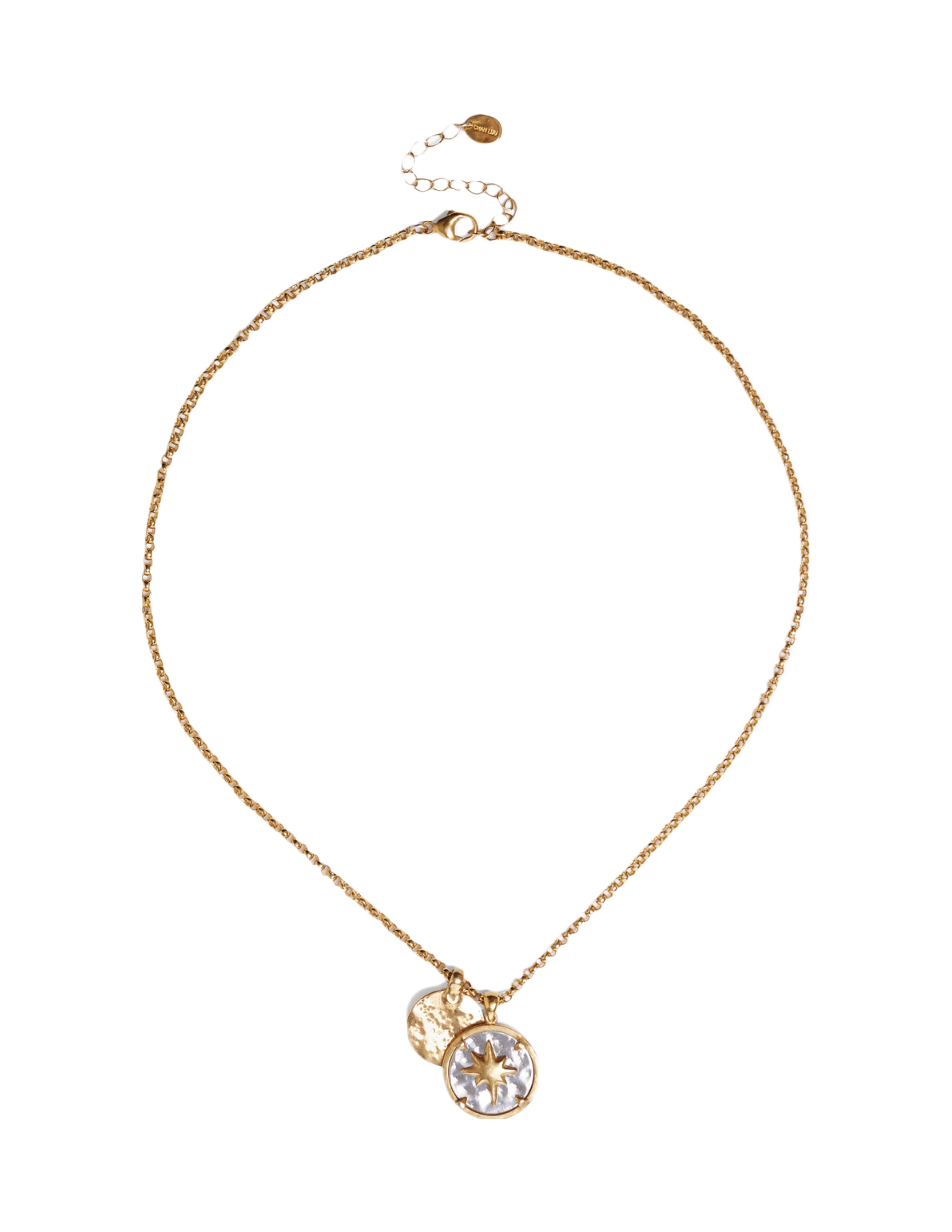 Beacon Charm Necklace - Gold Mix