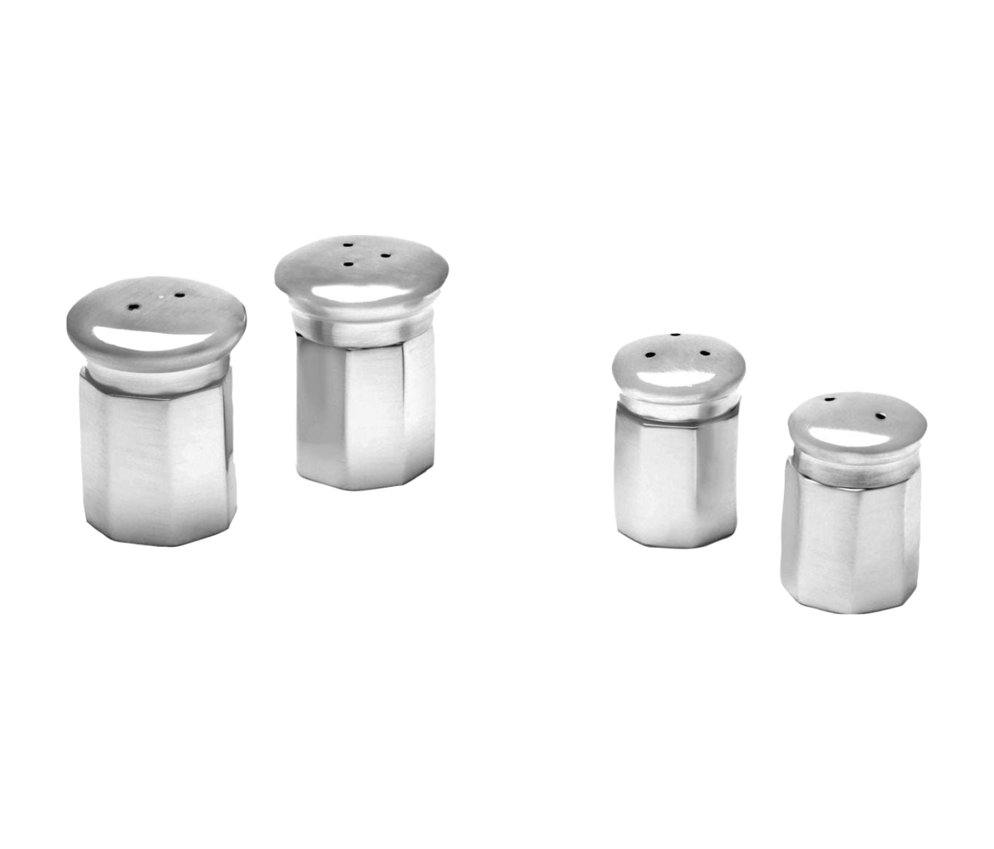 Duke Mini Salt and Pepper Shakers - Pewter