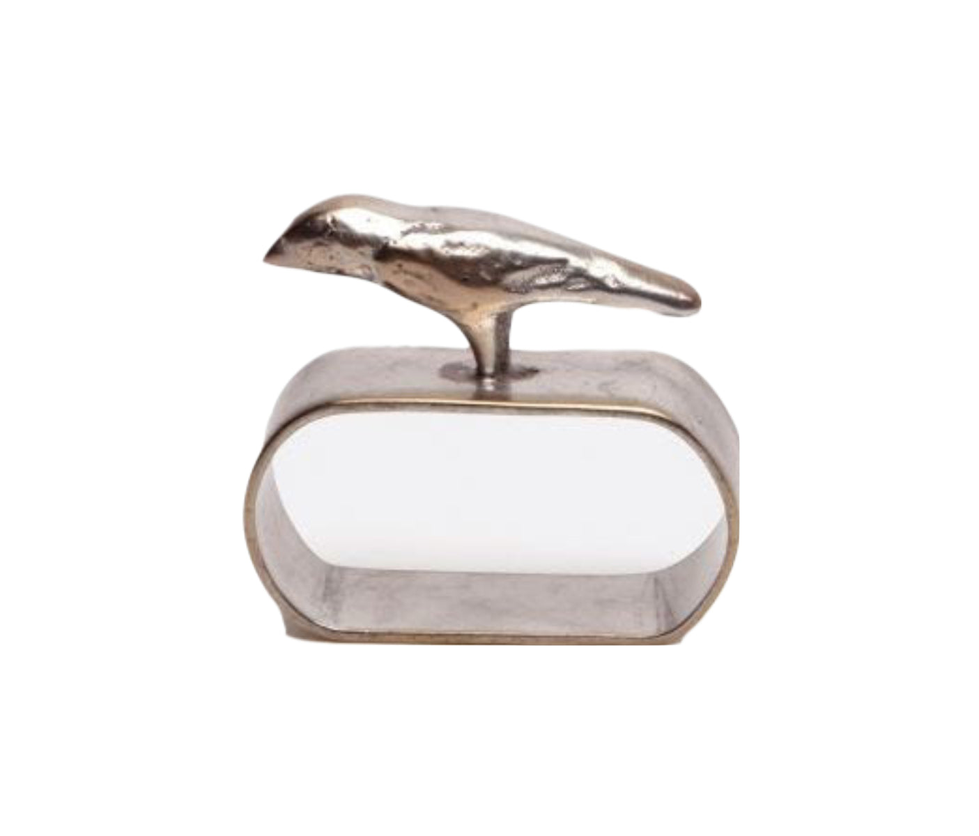 Hailey Bird Napkin Ring - Antiqued Pewter