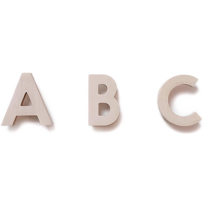 Alphabet Soup Wall Hooks ABC - Natural
