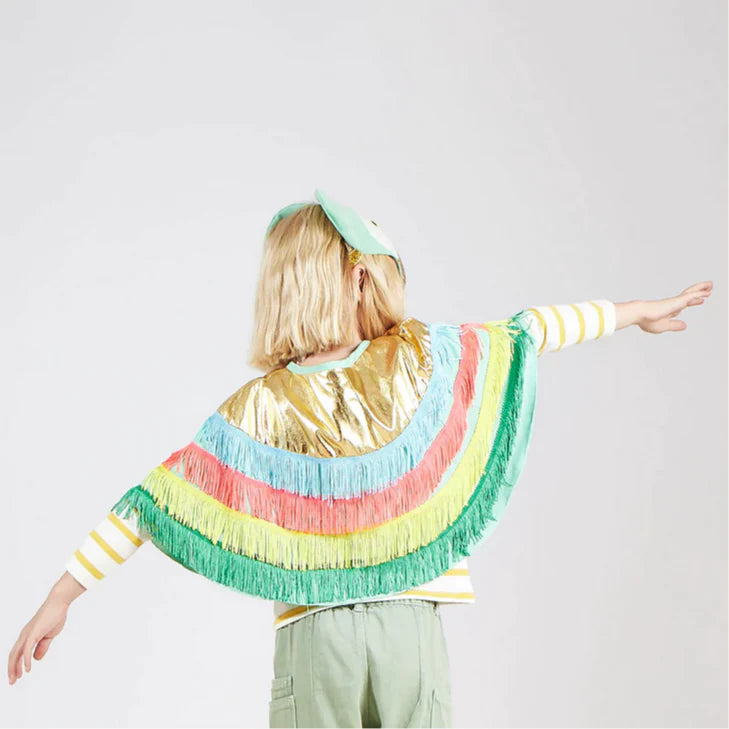Parrot Fringed Cape Costume
