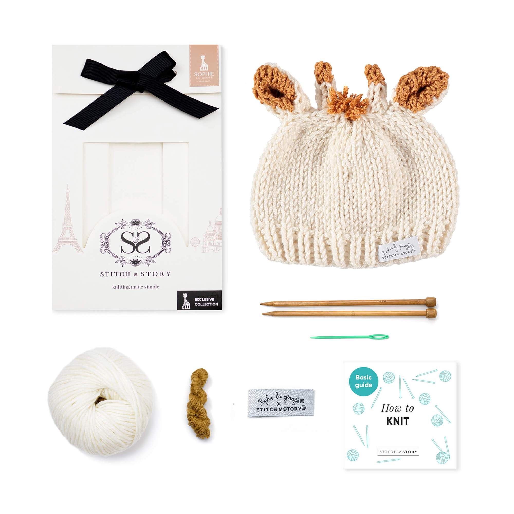 Sophie La Girafe Hat Knitting Kit