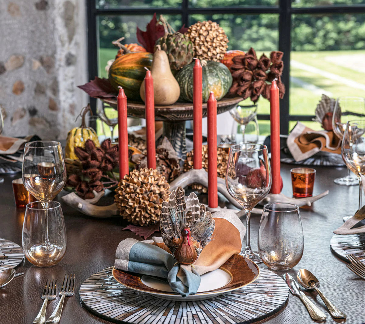 Gobble Napkin Ring Set/4