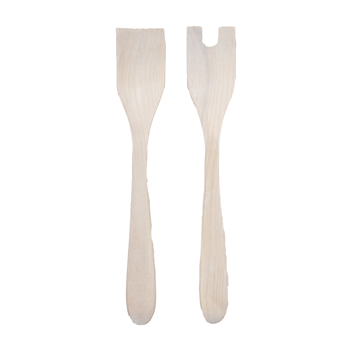 Crafted Salad Servers - White