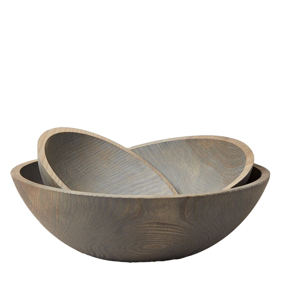 Crafted Wooden Bowl - Grey