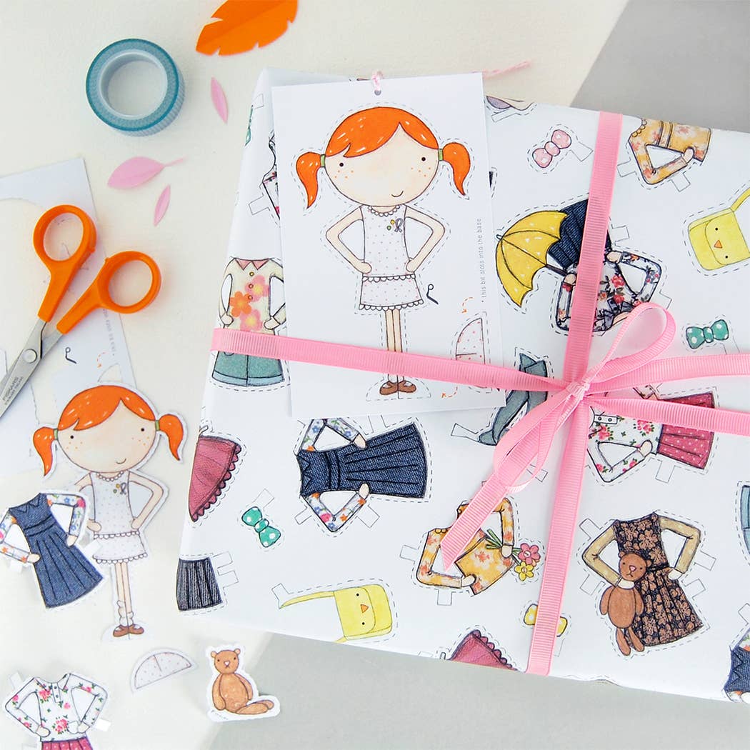 Clara Paper Doll Wrapping Paper