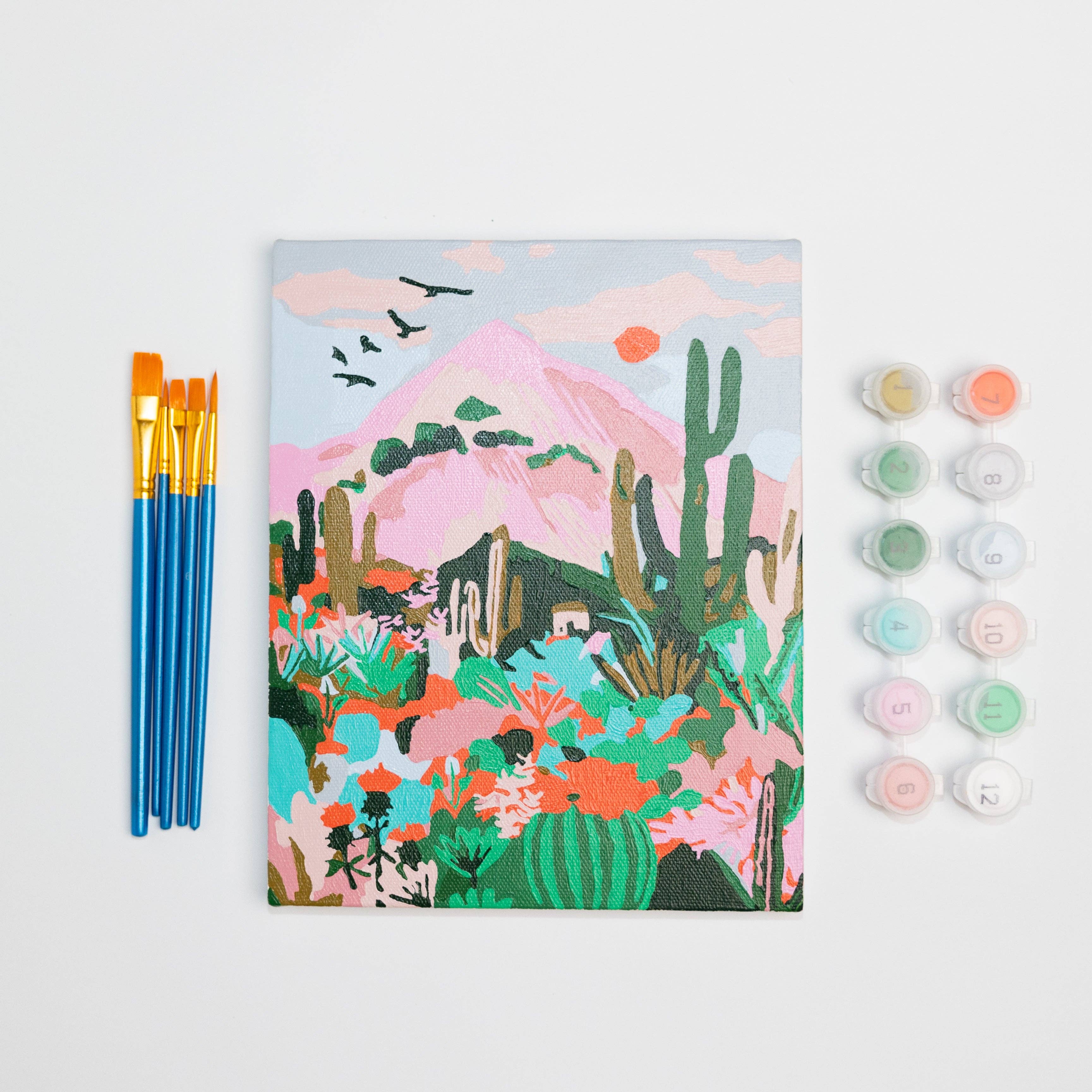 Cactus Desert by Hebe Studio Paint by Numbers Mini Kit