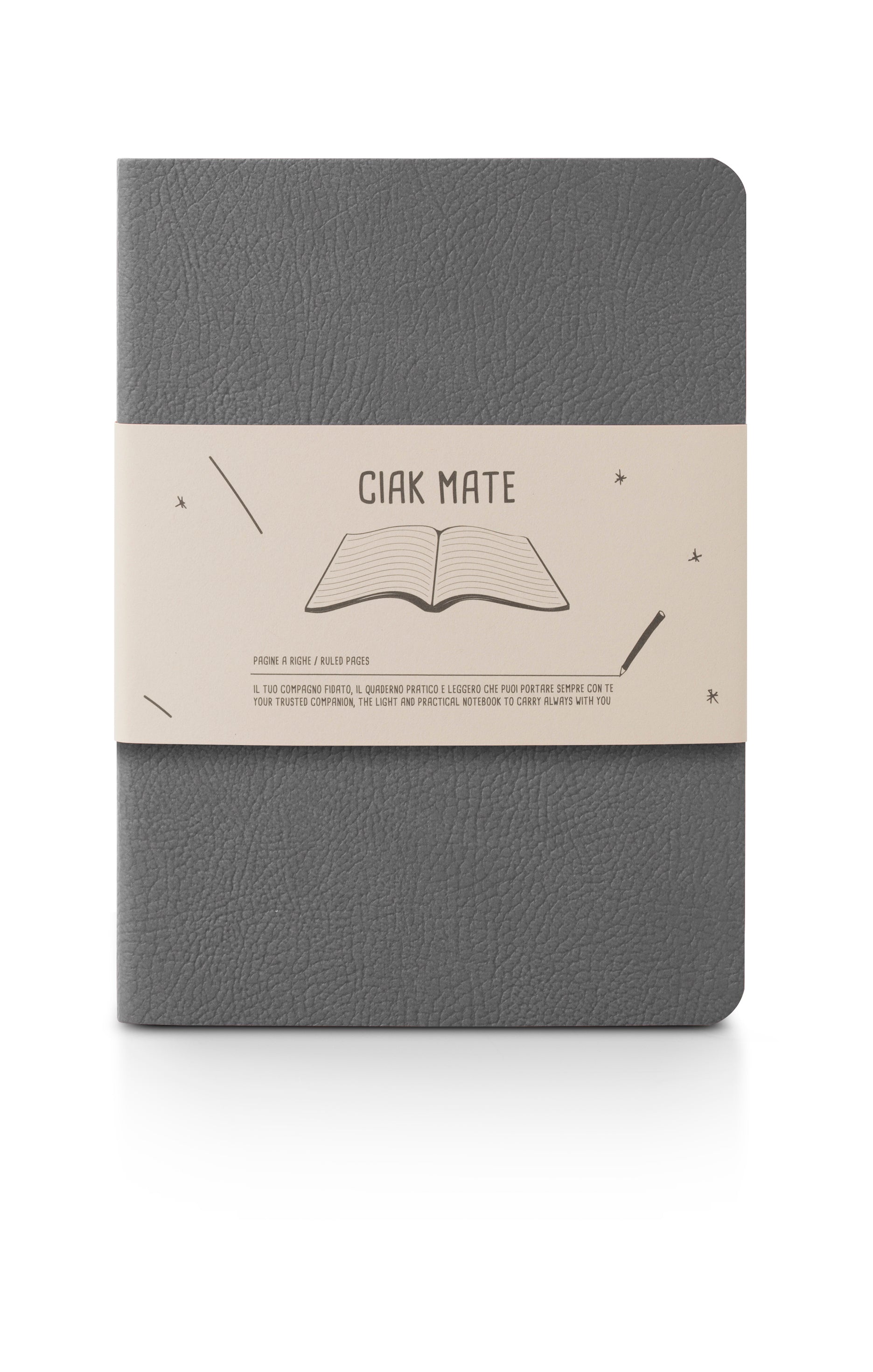 Ciak Mate Soft Cover Slim Notebook - Grey