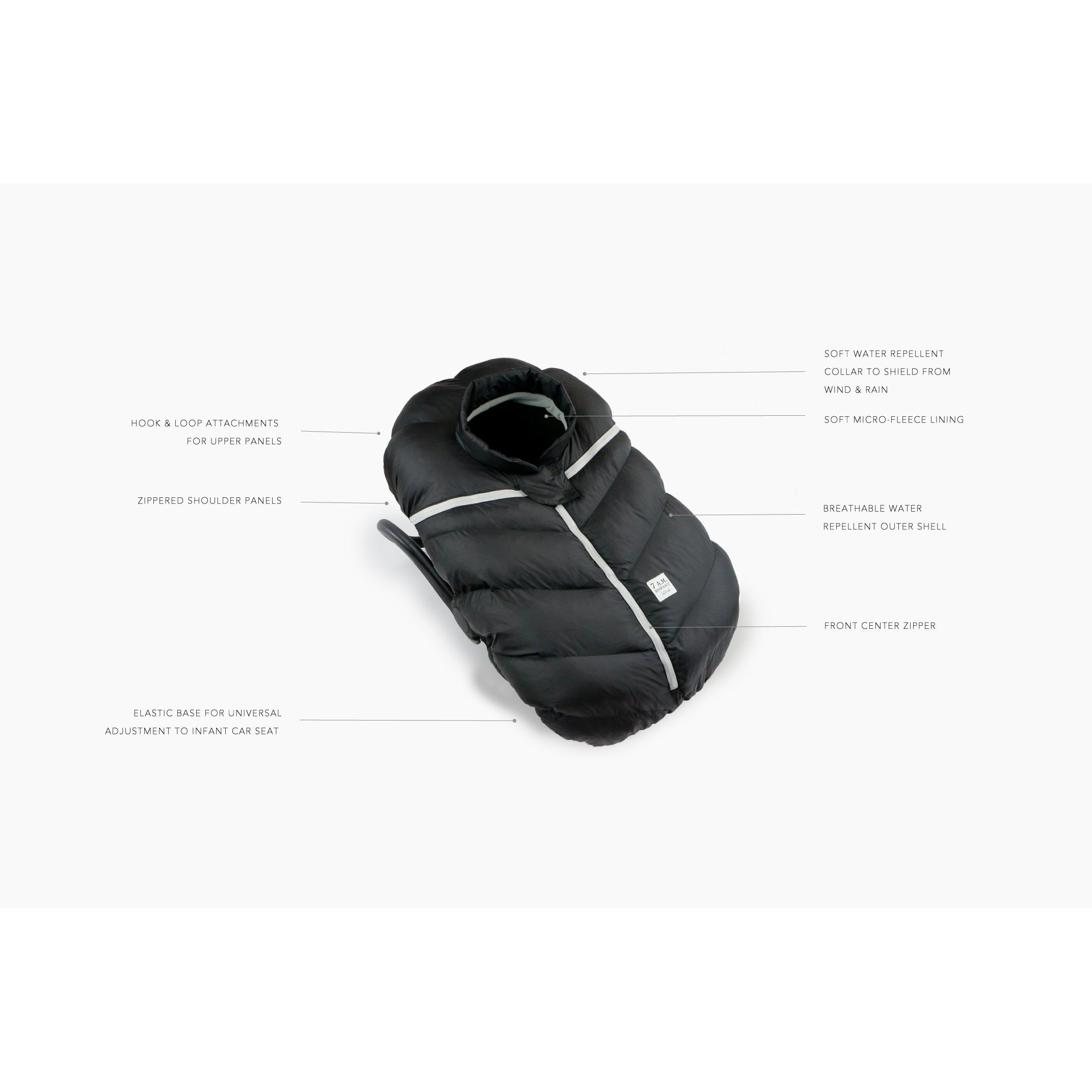 Car Seat Cocoon - Metallic Silver