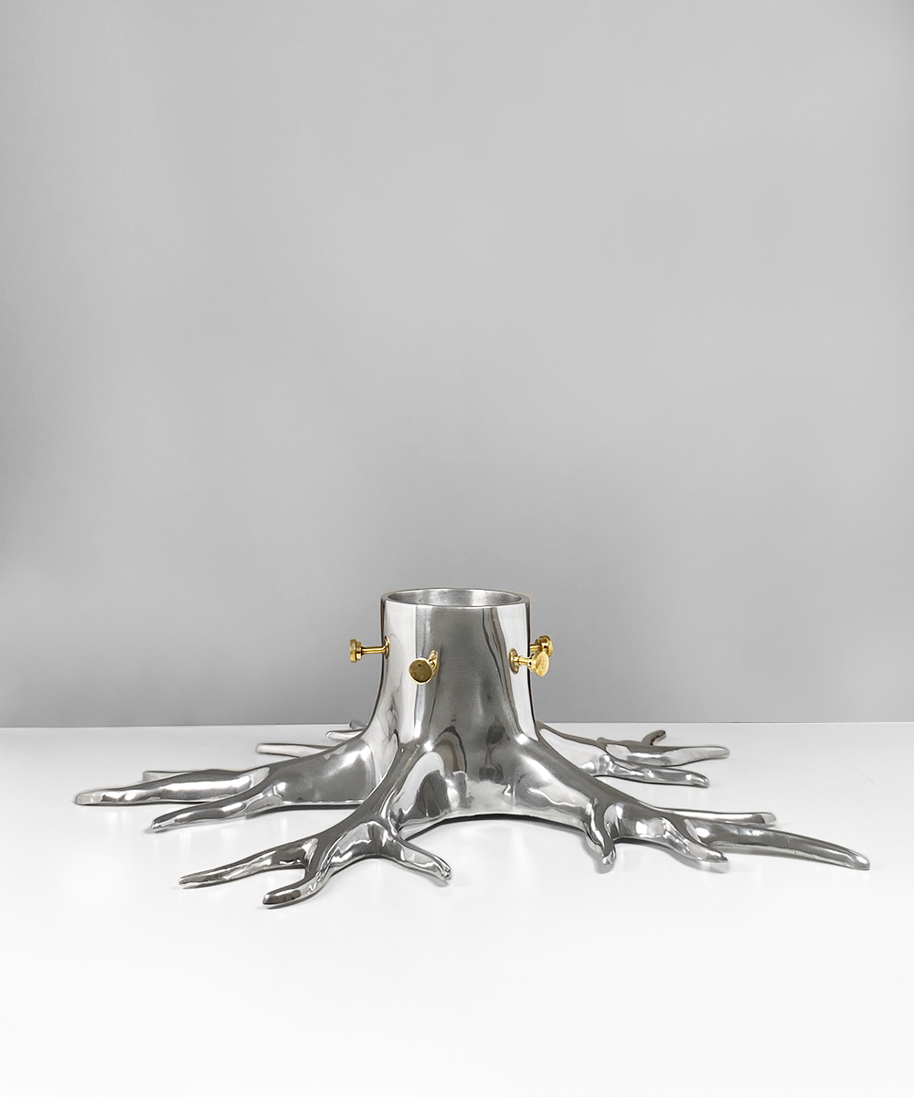 X-Large Christmas Tree Stand "The Root" - Silver