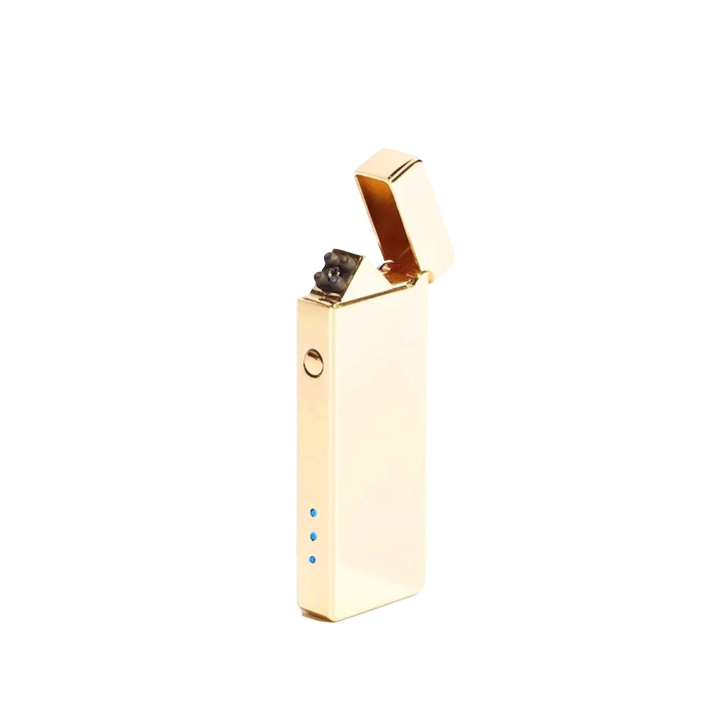 Slim Double Arc Lighter - Gold Metallic