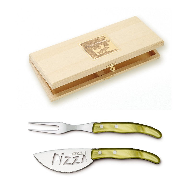Boxed Pizza Servers - Olive Green